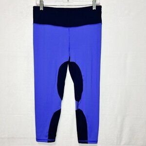 Victoria's Secret VSX Sport Knock Out Capri Legging Sz M (29x22) Blue Black
